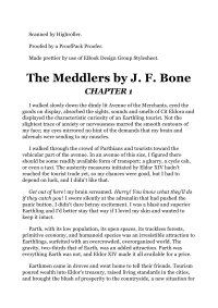 Bone, J F — The Meddlers