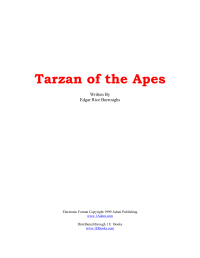 Burroughs, Edgar Rice — Tarzan of the Apes