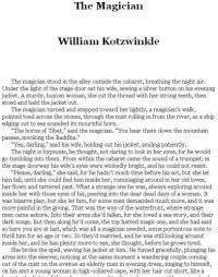 Kotzwinkle William — The Magician