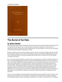 Stoker Bram — The Burial of the Rats