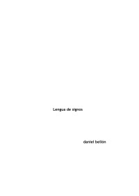 Bellon Daniel — Lengua De Signos (poesia)