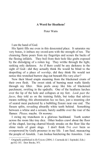 Watts Peter — A Word for Heathens