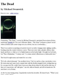 Swanwick Michael — The Dead