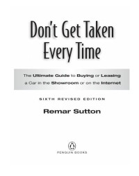 Sutton Remar — Don't Get Taken Every Time