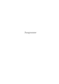 Fred Nera — Anagramme