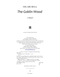 Bell Hilari — The Goblin Wood