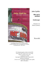 John Updike — Wie wars wirklich