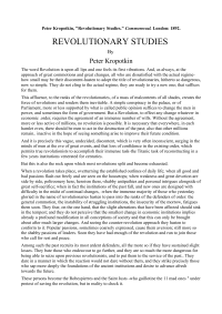 Kropotkin Peter — Revolutionary Studies