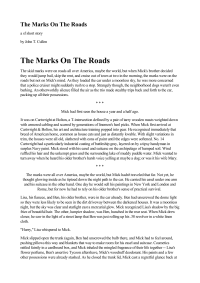 Cullen John — The Marks On The Road