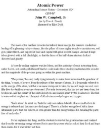 Campbell, John W — Atomic Power