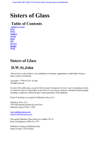 StJohn, D W — Sisters of Glass