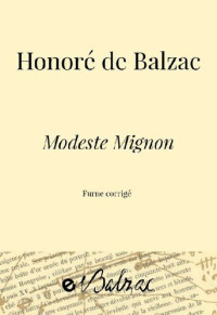 Honoré de Balzac — Modeste Mignon