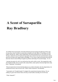 Bradbury Ray — A Scent of Sarsaparilla