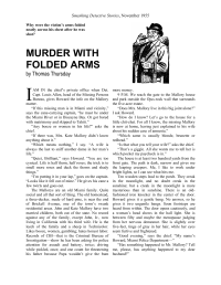 Thursday Thomas — Murder With Folded Arms