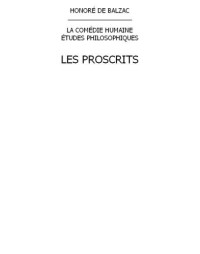 Balzac, Honoré de — Les Proscrits