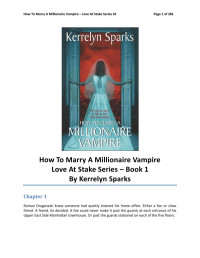 Sparks Kerrelyn — How To Marry A Millionaire Vampire