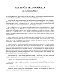 Edmondson, G C — Recesion Tecnologica