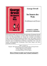 Orwell George — Im Innern des Wals