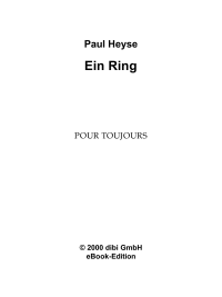 Heyne Paul — Ein Ring