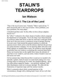 Teardrops, Stalin's — Stalin's Teardrops