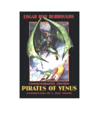 Burroughs, Edgar Rice — Pirates of Venus