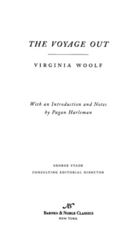 Woolf Virginia — Voyage Out