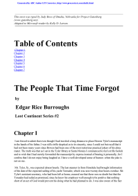 Burroughs, Edgar Rice — The People That Time Forgot