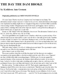 Goonan, Kathleen Ann — The Day the Dam Broke # SS