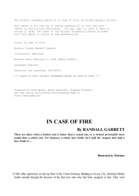 Garrett Randall — In Case of Fire