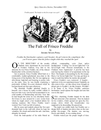 — The Fall of Frisco Freddie