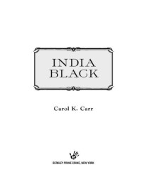 Carr, Carol K — India Black