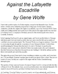 Wolfe Gene — Against the Lafayette Escadrille