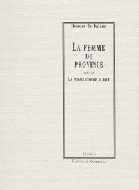 De Balzac, Honoré — La Femme de province
