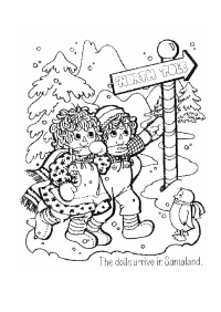 Gruelle Johnny — Raggedy Ann Coloring book x-mas 01