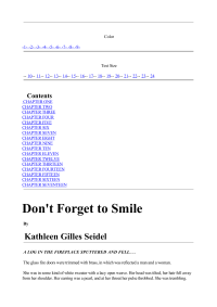 Seidel, Kathleen Gilles — Don't Forget To Smile