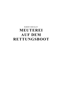 Sheckley Robert — Meuterei auf dem Rettungsboot