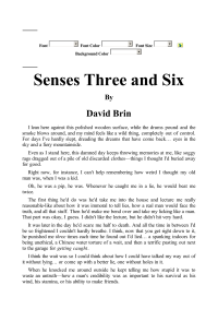 Brin David — Senses Three and Six