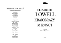 Lowell Elizabeth — Krajobrazy Milosci