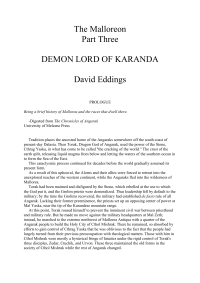Eddings David — The Demon Lord Of Karanda