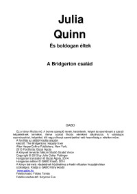 Julia Quinn — És boldogan éltek