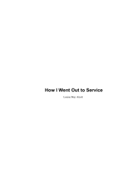 Alcott, Louisa May — How I Went Out To Service