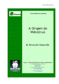 Guimaraes Bernardo — Origem do menstruo, a