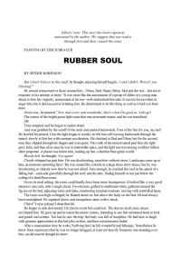 Robinson Spider — Rubber Soul