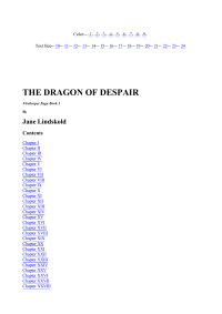 Lindskold Jane — The Dragon of Despair