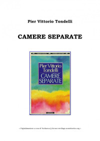Pier Vittorio Tondelli — Camere separate