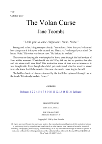 Toombs Jane — The Volan Curse