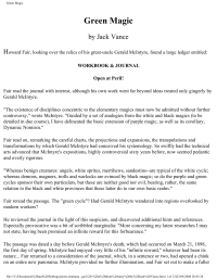 Vance Jack — Green Magic