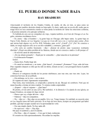 Bradbury Ray — El Pueblo Donde Nadie Baja