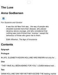 Godbersen Anna — The Luxe