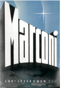  — Marconi